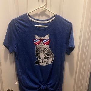 Women’s America Cat tee shirt